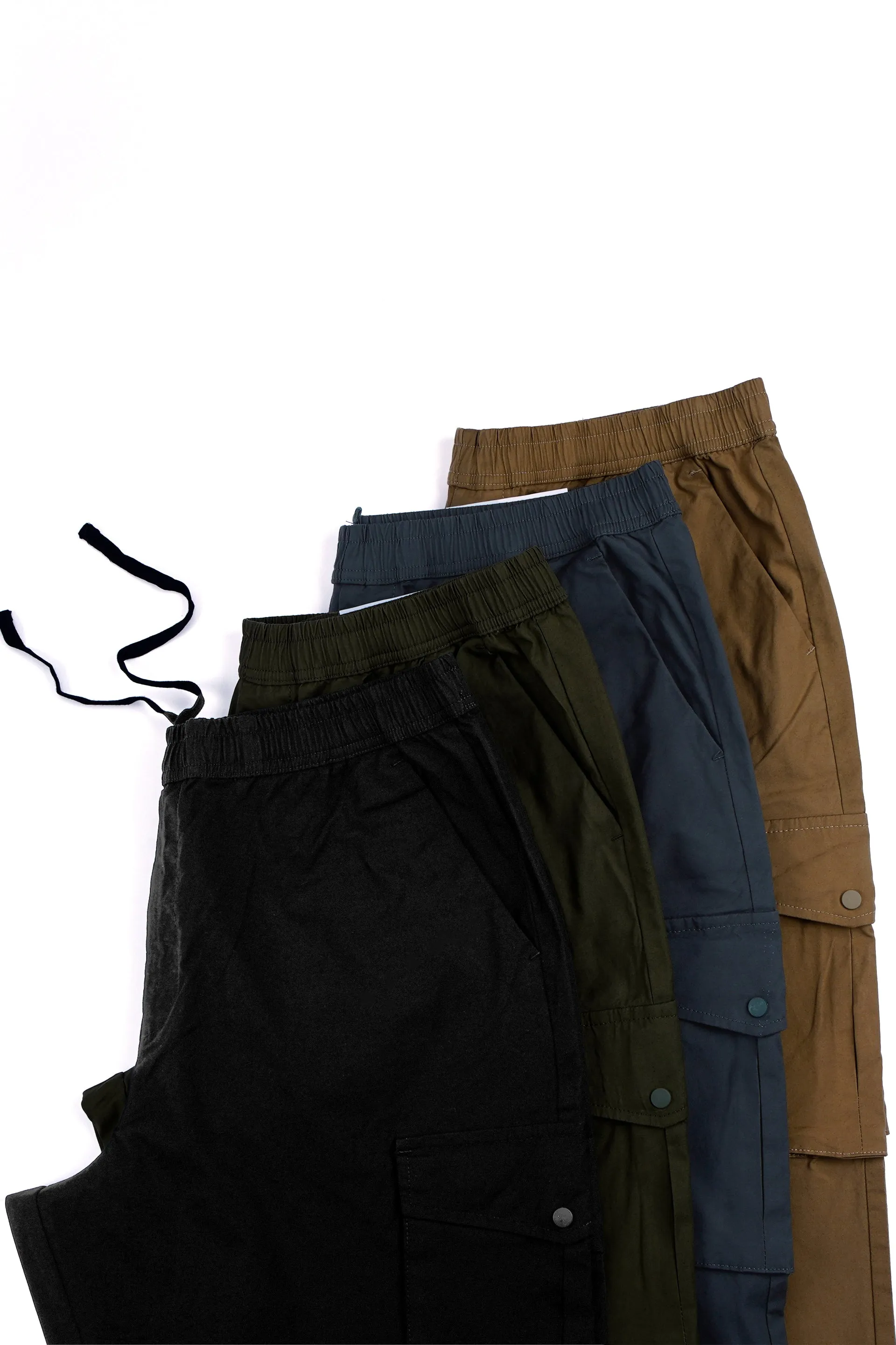 RELAXED LIGHT COTTON JOGGERS IN GREY