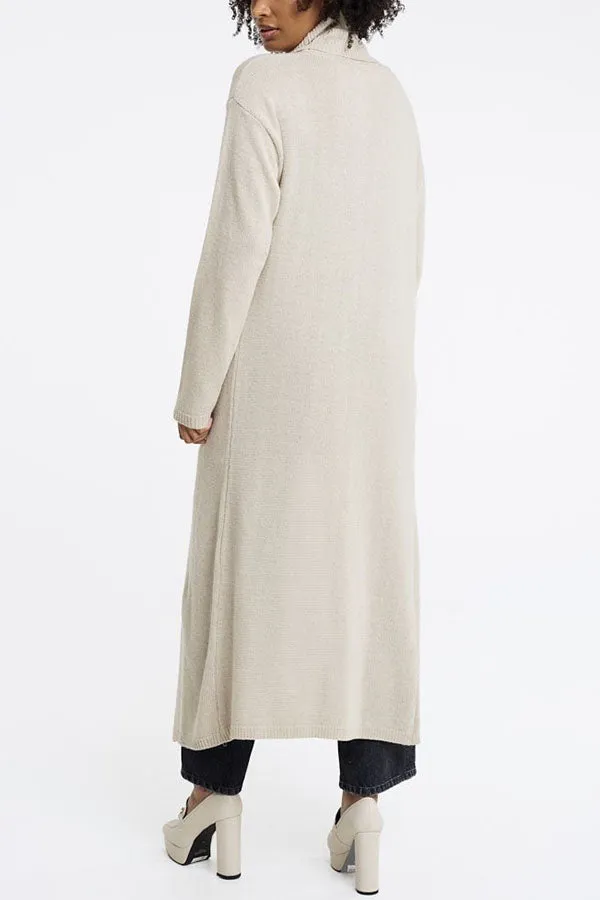 Shades of Winter Turtleneck Long Split Knit Tunic