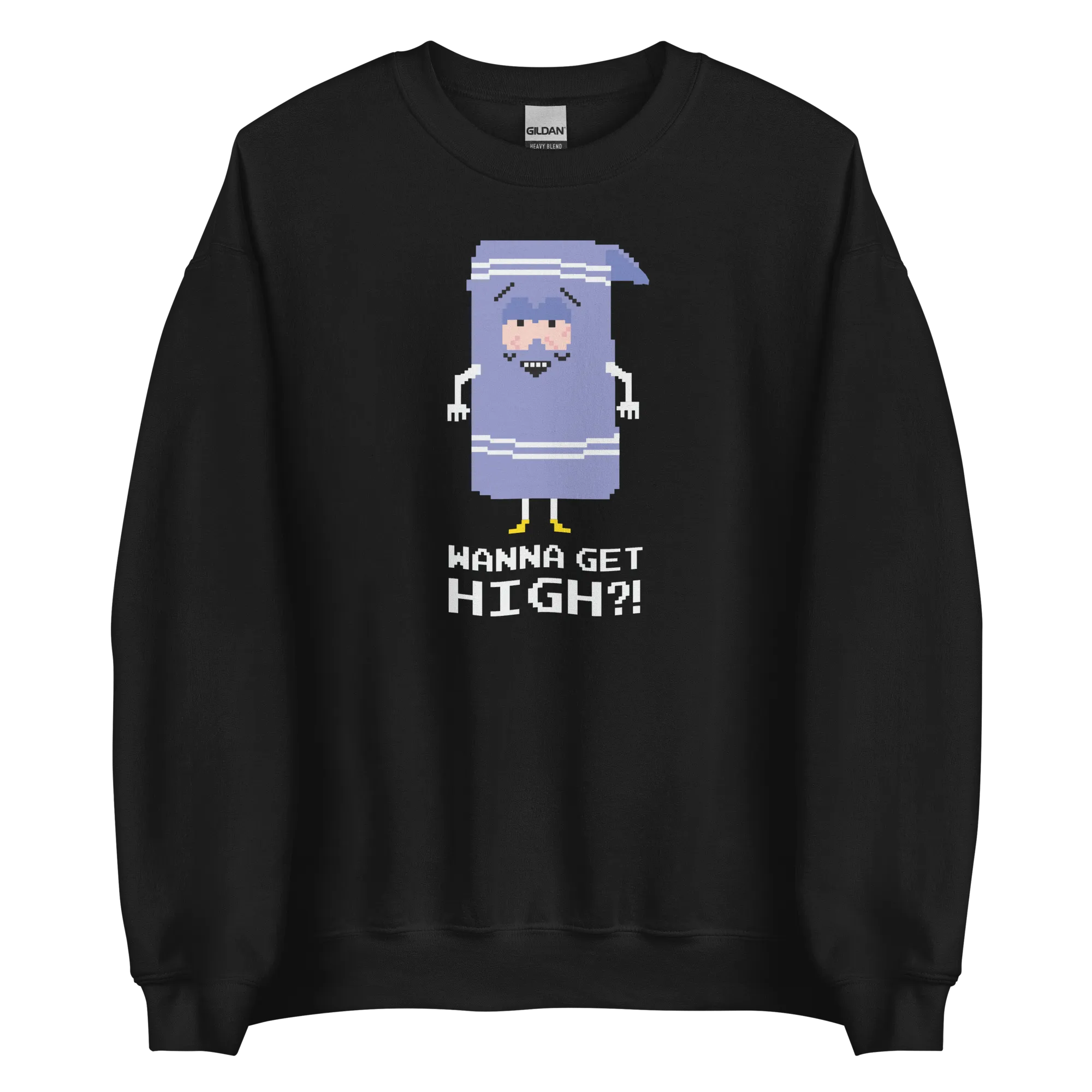 South Park Towelie Wanna Get High Fleece Crewneck Sweatshirt