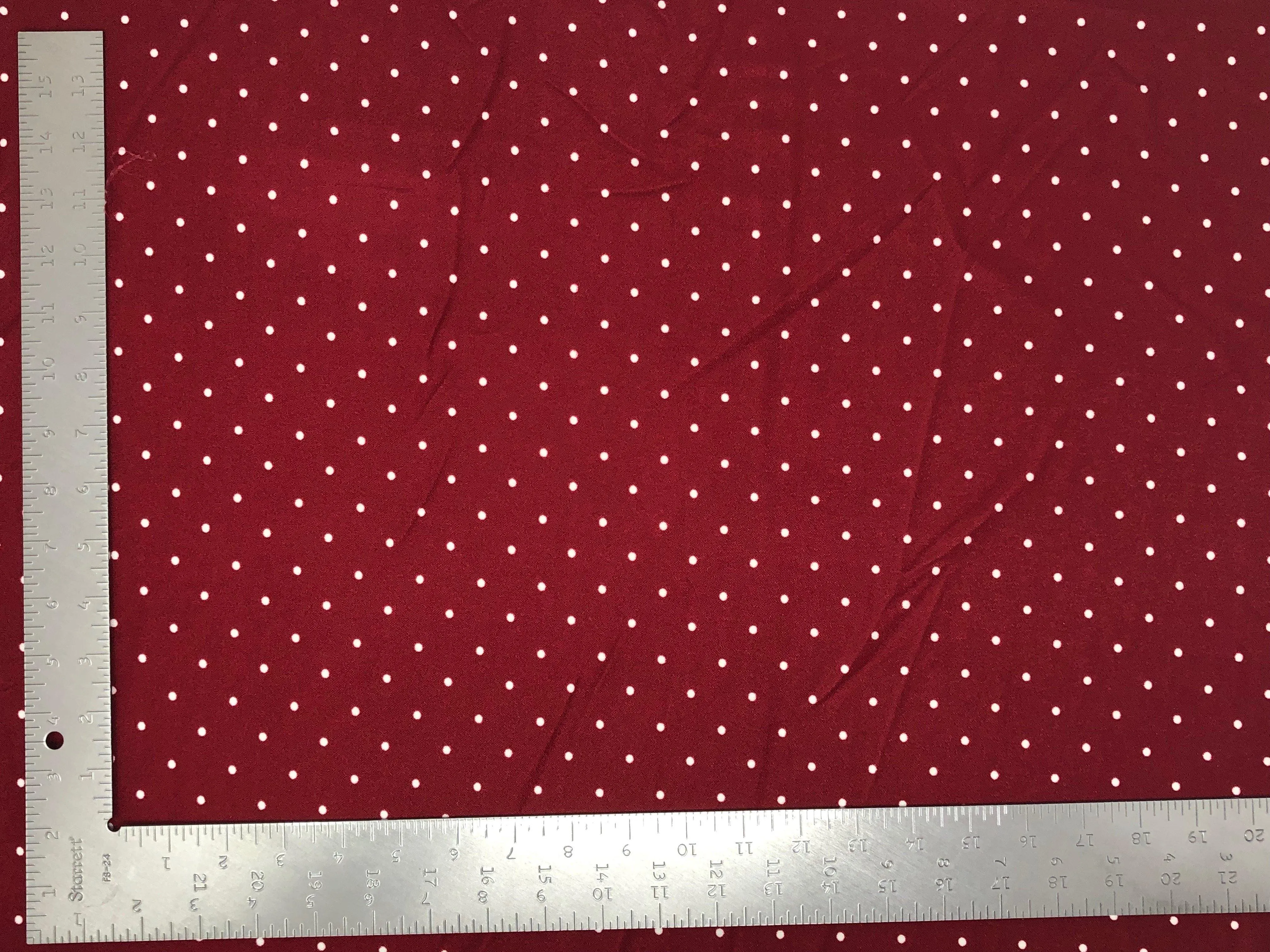 Techno Crepe Knit Pin Polka Dot Print Fabric