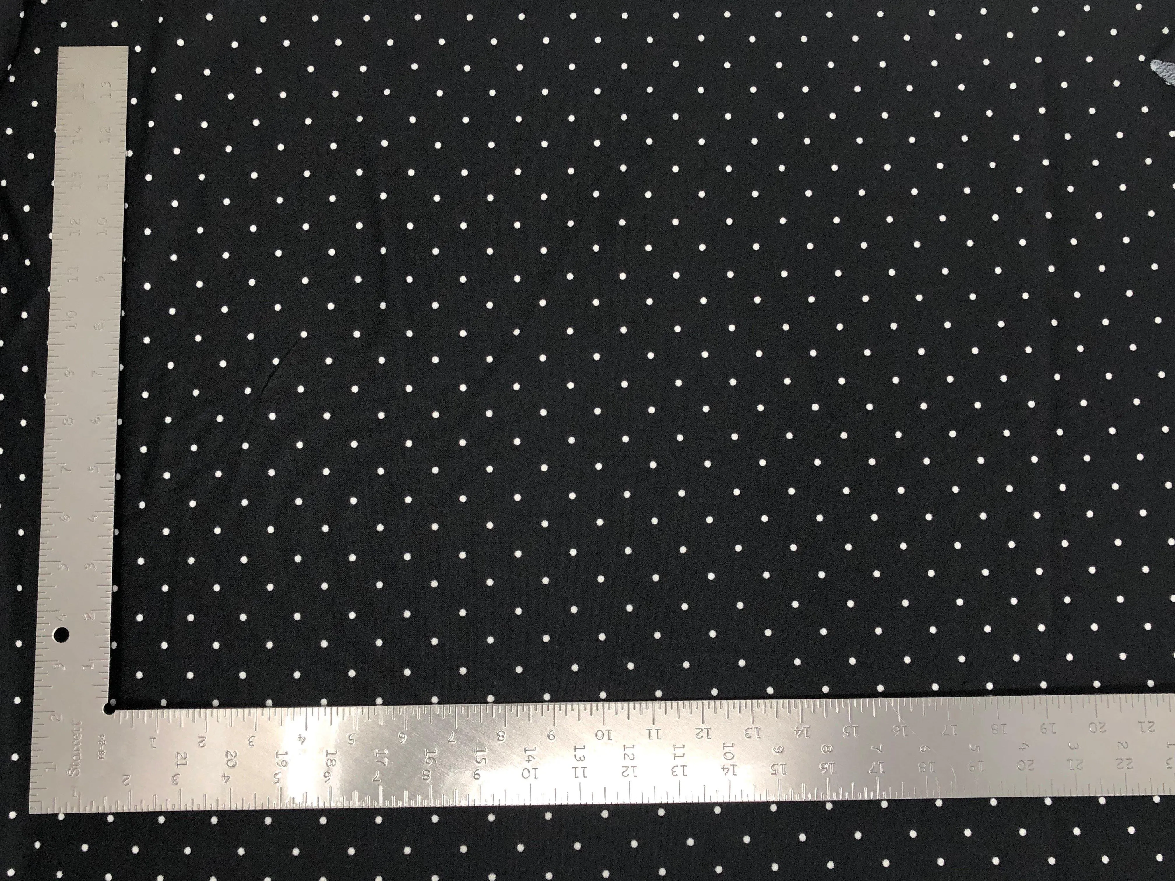 Techno Crepe Knit Pin Polka Dot Print Fabric