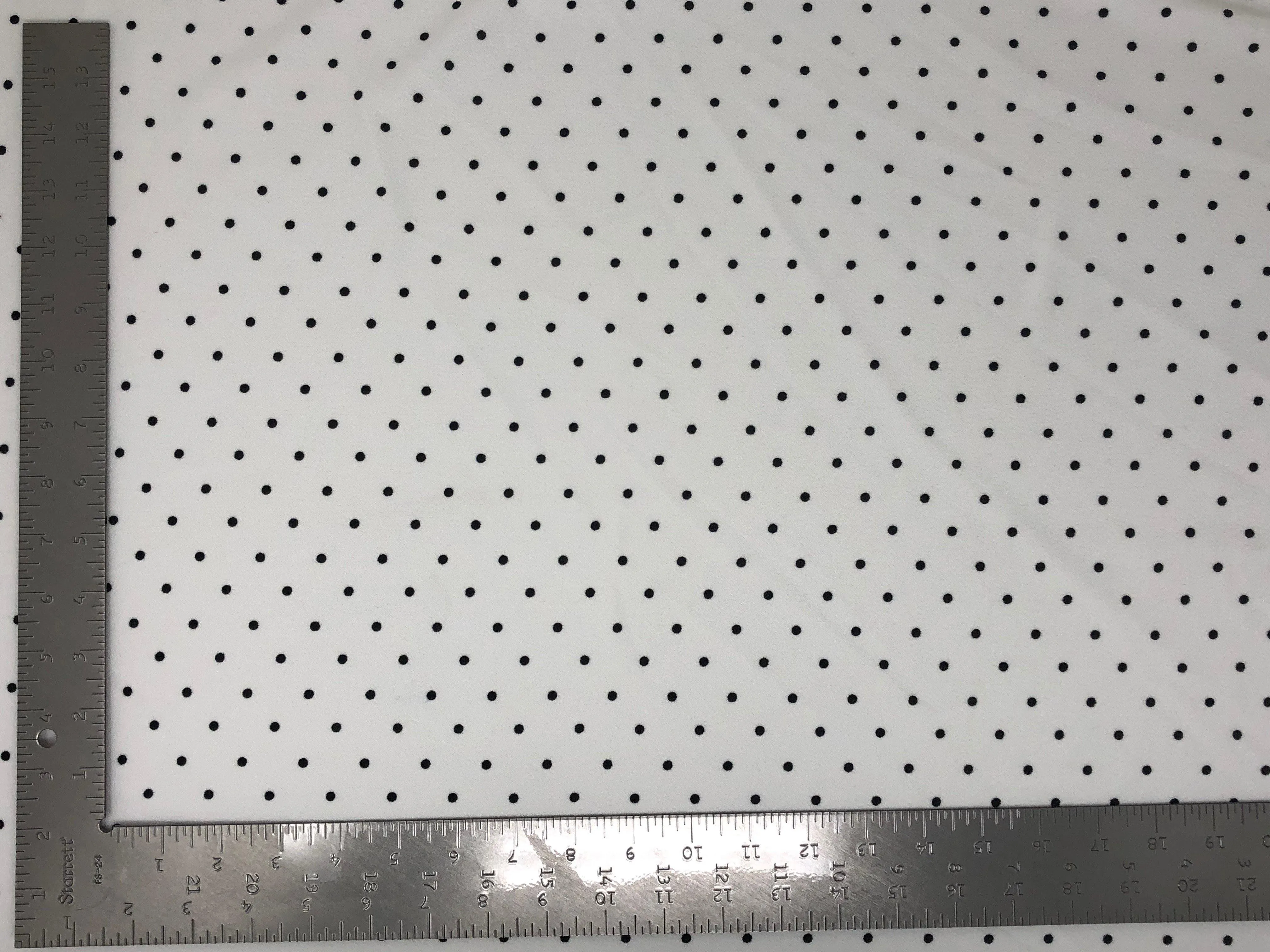 Techno Crepe Knit Pin Polka Dot Print Fabric
