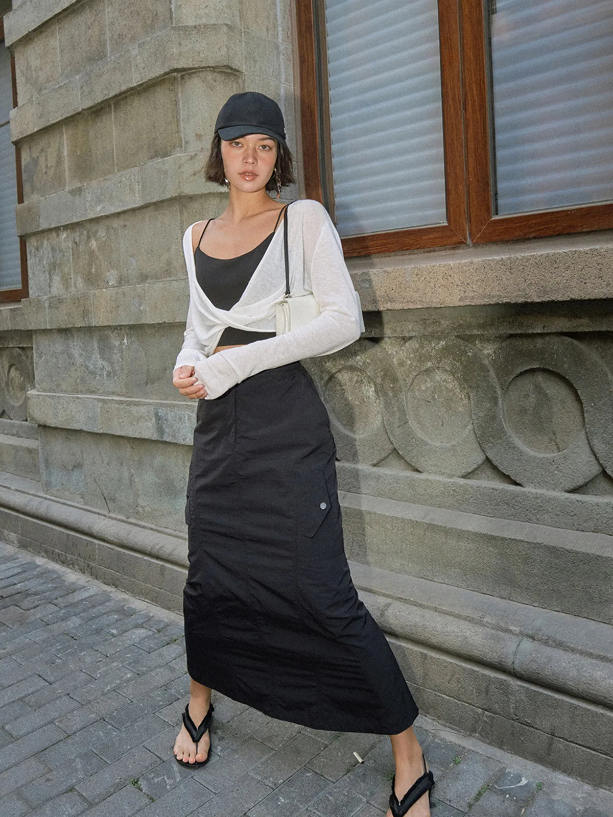 Twist Cover Up Trendy Crop Knit Top