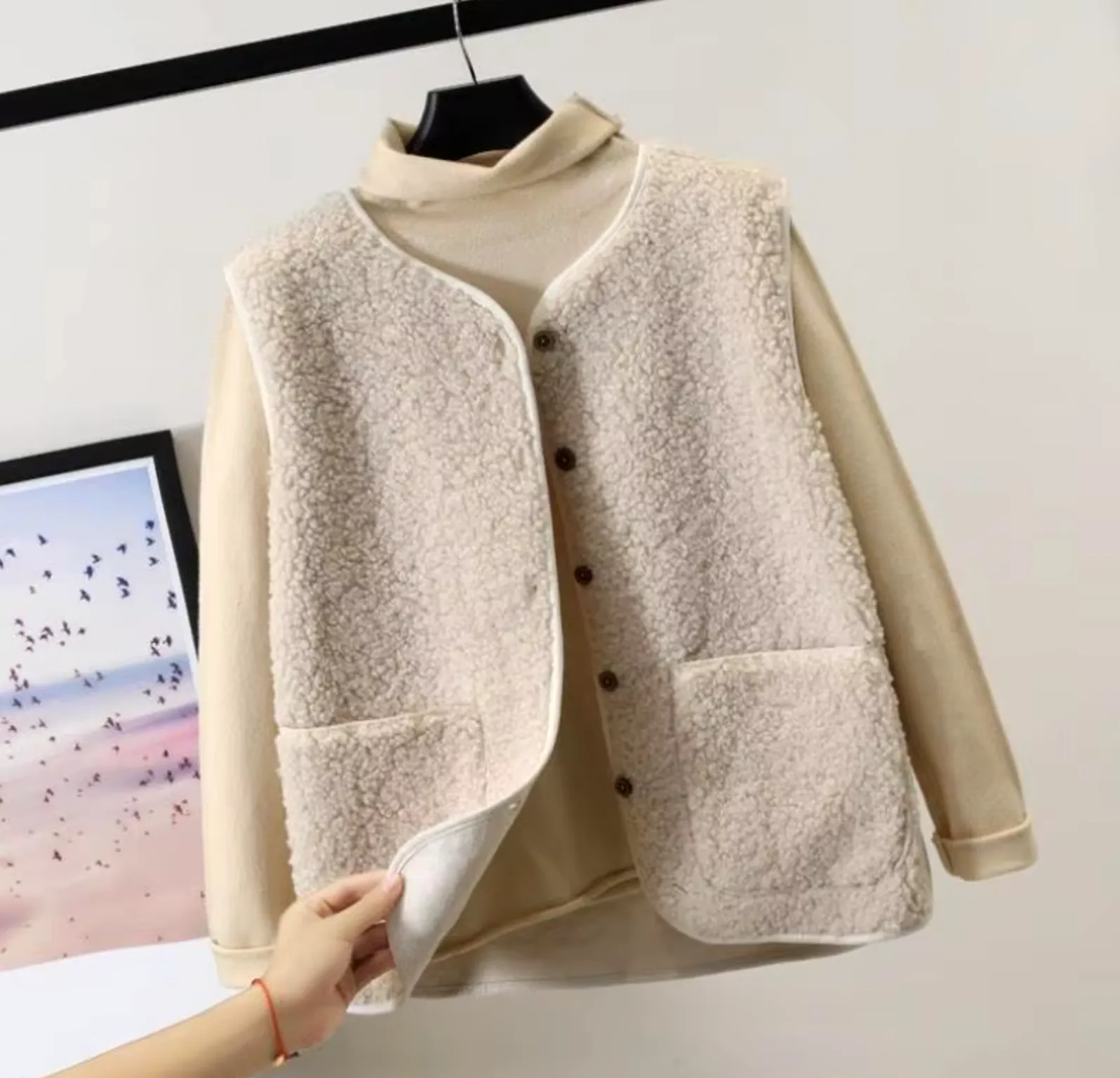 Warme winter fleece bodywarmer voor vrouwen - Lichtgewicht, zacht & knus, polyester