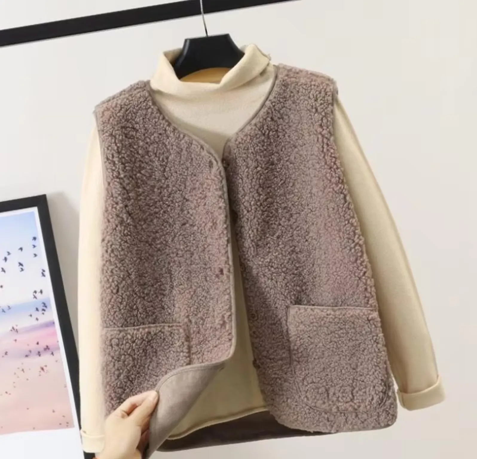 Warme winter fleece bodywarmer voor vrouwen - Lichtgewicht, zacht & knus, polyester
