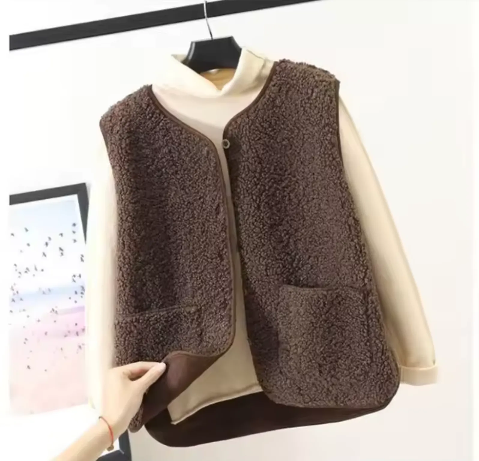 Warme winter fleece bodywarmer voor vrouwen - Lichtgewicht, zacht & knus, polyester
