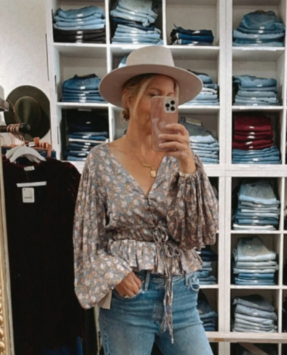 Wildflower Tarot Top Stonewash