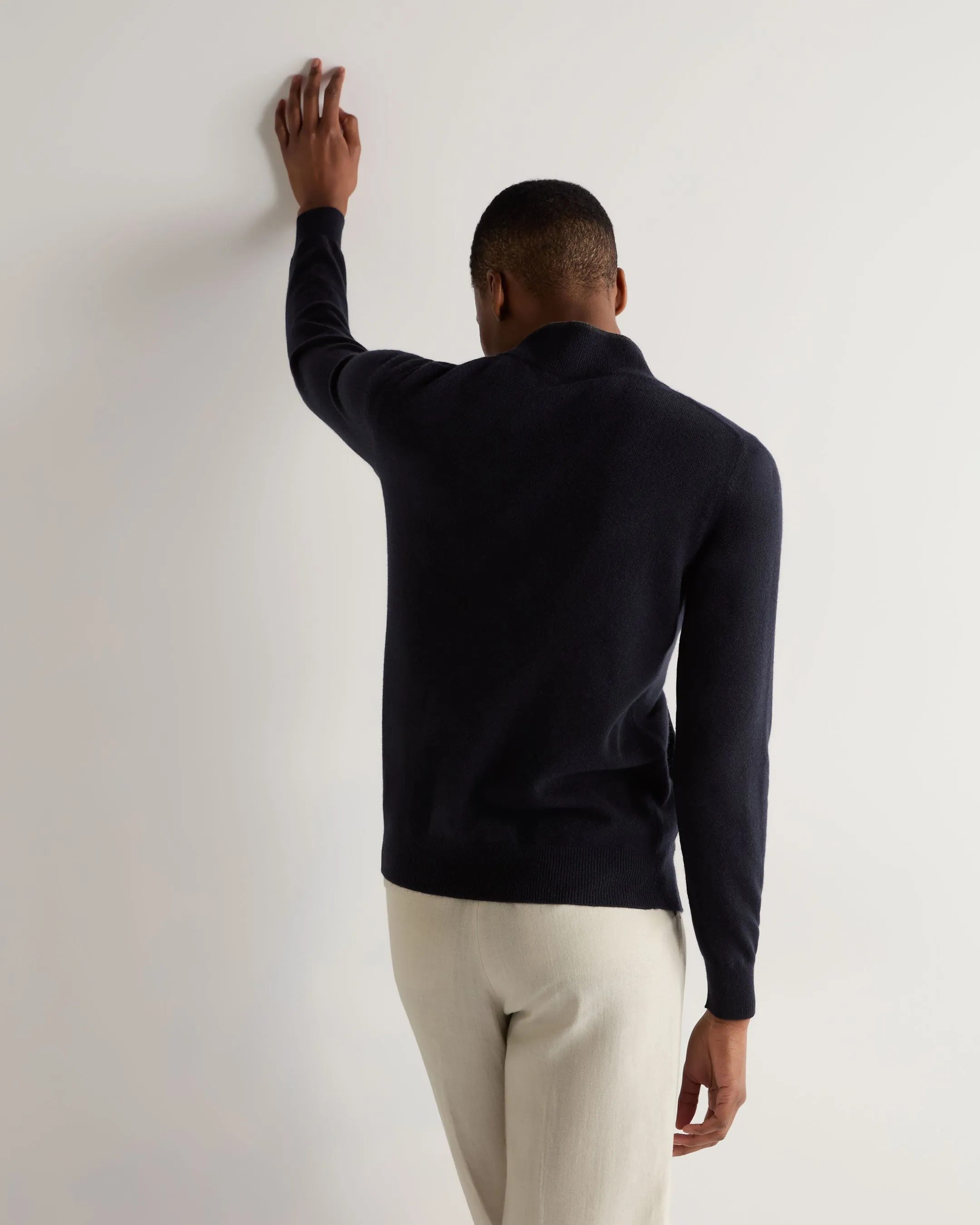 Women's Alisa Full Zip Cashmere Cardigan Navy Blue