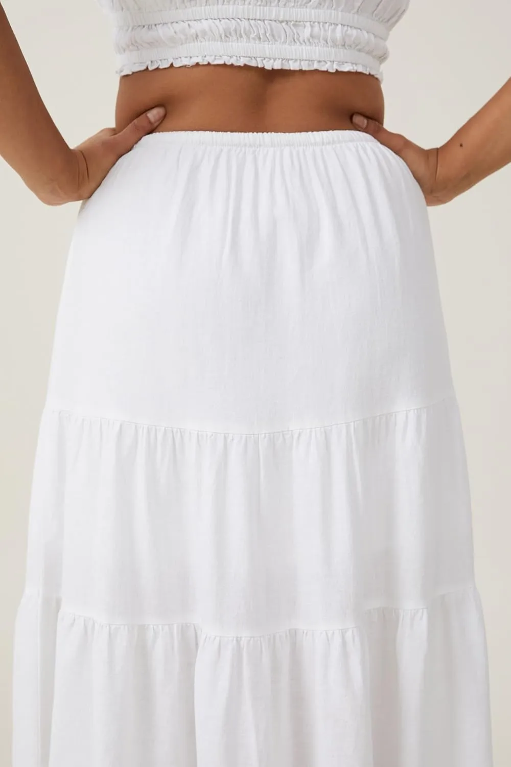 Women's Maxi Skirts Flowy Skirt Elastic High Waist Pleated A-Line Flared Long Skirts